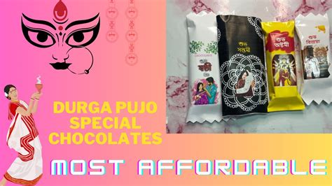 Wrapper And Ready Chocolate For Theme Durga Puja Chocolate 2023 Theme