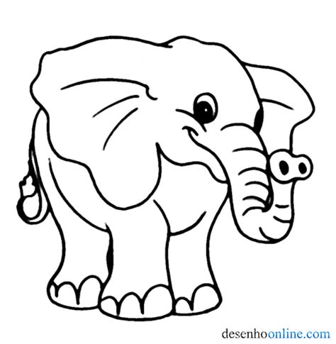 Desenho De Um Elefante Para Colorir Momsorama