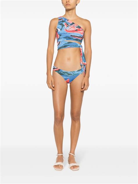 Clube Bossa Niarchos Graphic Print Bikini Bottoms Blue FARFETCH UK