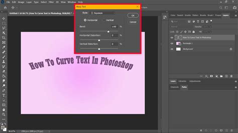 How To Curve Text In Photoshop | Teckers | Tech Stuff