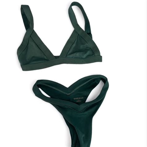 Oneone Swim Swim Oneone Swim Dark Green Bikini Size S Poshmark