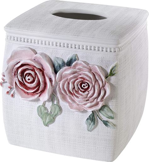 Avanti Linens Tissue Box Cover Guest Bathroom Essentials