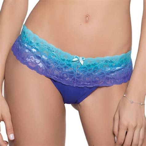 Kit c Calcinha Fio Duplo Cós Rendado Degradê Lut Lingerie Galé Lingerie Calcinhas sutiãs