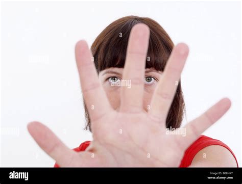 woman      fingers stock photo alamy