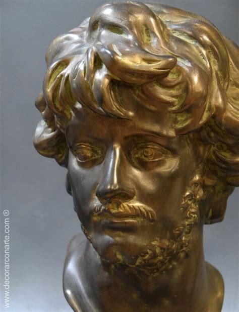 Tête de Lucius Verus Patine bronze 50x20cm Decorar con Arte