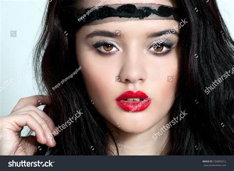 Brunette Corset Long Hair Stock Photo Shutterstock