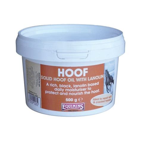 Equimins Solid Hoof Oil With Lanolin 500g At Burnhills