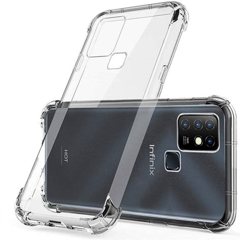 Infinix Hot Anti Shock Corner Bumper Mm Air Bag Soft Transparent Panda Jelly Cover U