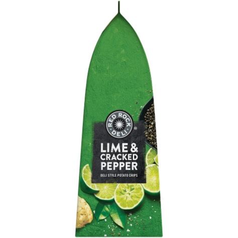 Red Rock Deli Lime And Cracked Pepper Kettle Style Potato Chips 687