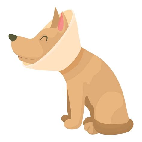 Icono De Perro Enfermo Estilo De Dibujos Animados 15072880 Vector En