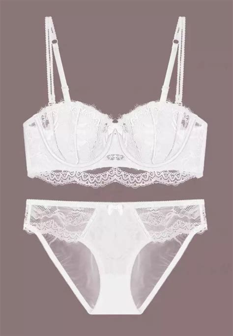 Buy LYCKA LMZ2421 Lady Sexy Bra And Panty Lingerie Set White 2025 Online ZALORA Philippines