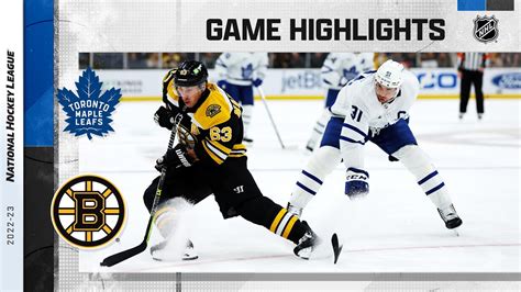 Maple Leafs Bruins 4 6 NHL Highlights 2023 YouTube