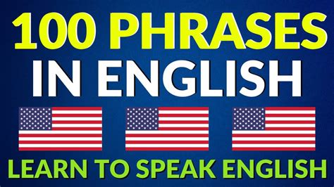 100 Phrases Every English Learner Must Know Listen And Repeat YouTube