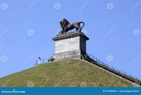 Lion's Mound, Waterloo, Walloon Brabant, Belgium Editorial Image ...