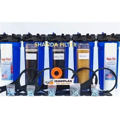 Jual Paket Filter Air 5 Tahap Untuk Air Bau Besi Atau Karat Kapur Di