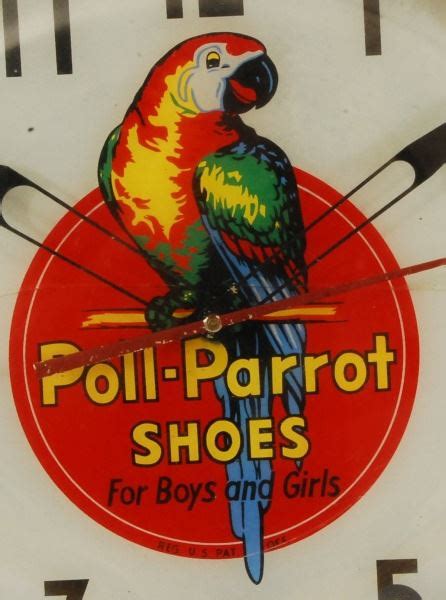 Poll Parrot Shoes Clock