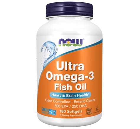 NOW Omega-3 Ultra, Омега-3 Ультра 500EPA/250DHA 180 капсул от Now Foods ...