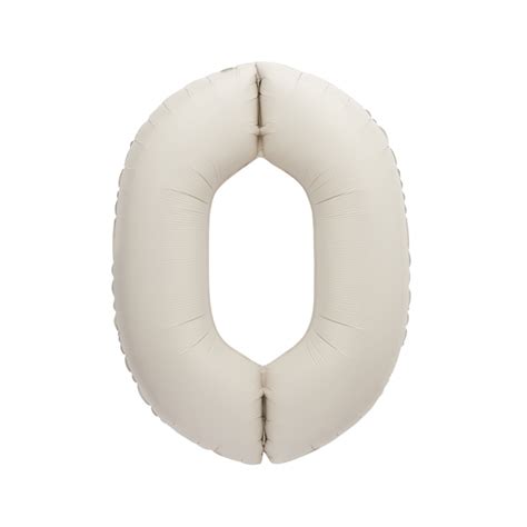 Nude Matte Number Supershape Balloons Go International UK