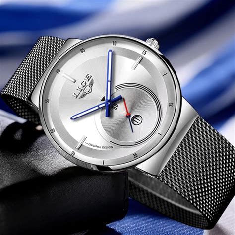 Lige Reloj Anal Gico De Cuarzo Para Hombre Accesorio De Pulsera Resistente Al Agua Con