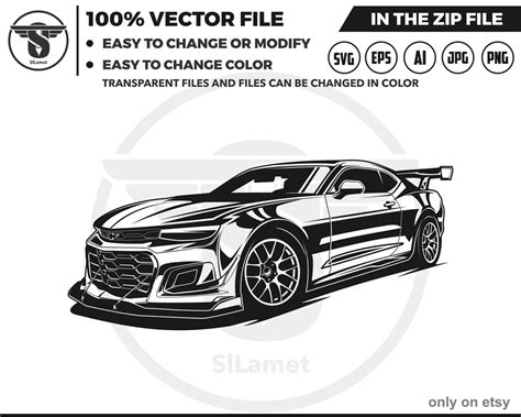2020 Chevrolet Camaro Svg Chevrolet Svg Chevrolet Silhouette