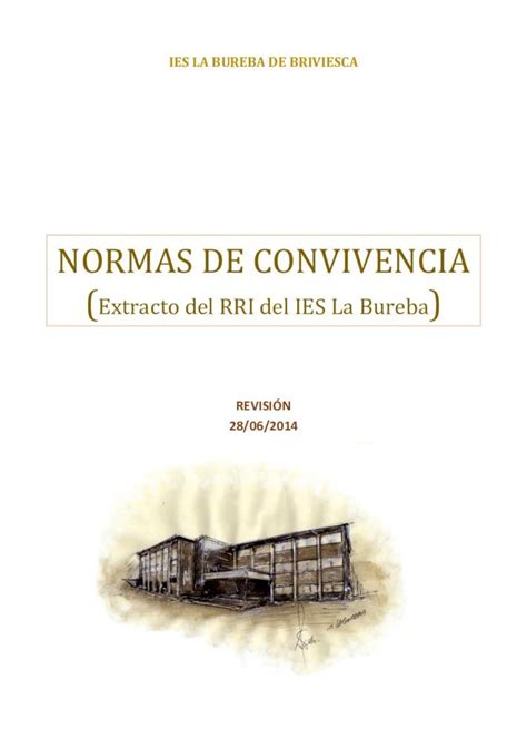 Pdf Normas De Convivencia Ies La Bureba€¦ · Las Normas De Convivencia Del Centro Artículo