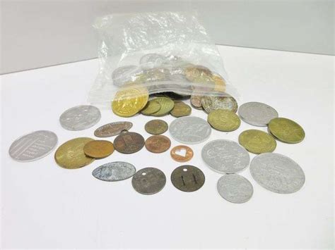 Large Collection Of Collectible Coins And Tokens Includes Olympic