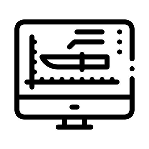 Knife Display Icon Vector Outline Illustration 17605958 Vector Art At