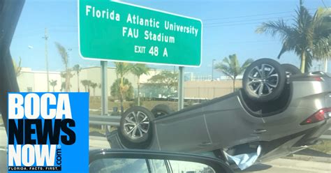 Critical Crash Near Fau Slows I 95 Traffic