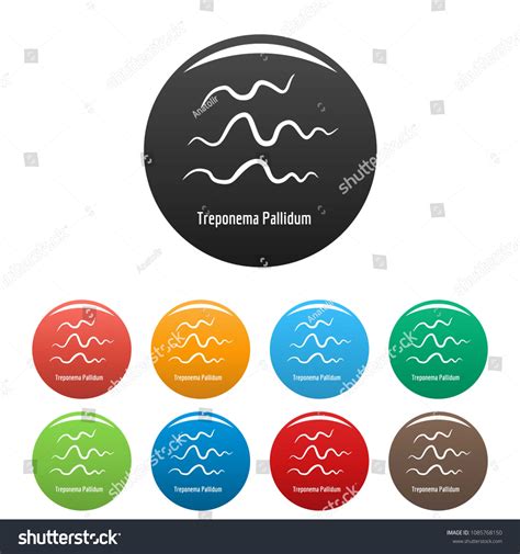 Treponema Pallidum Icon Simple Illustration Treponema Stock Vector