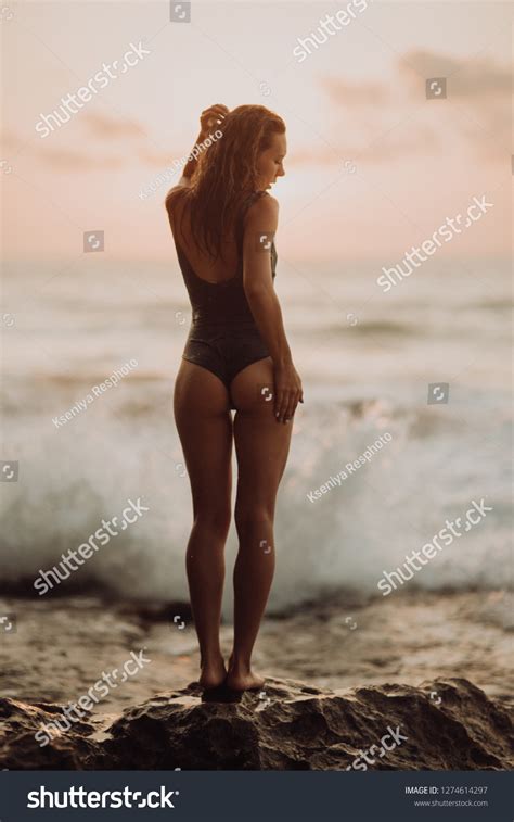 Sexy Women Ass On Tropical Beach Stock Photo Edit Now