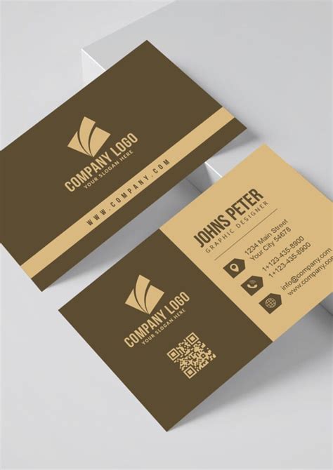 Corporate Business Card Brown Designersjoint