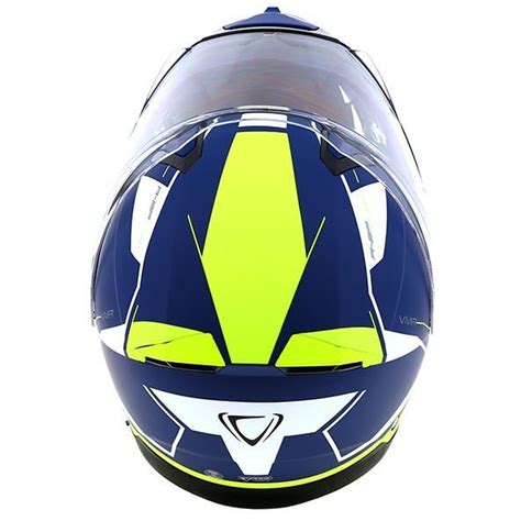 Casco Moto Modulare Vemar SHARKI S010 CUTTER NUDE Blu Giallo Fluo Vendita Online Outletmoto Eu