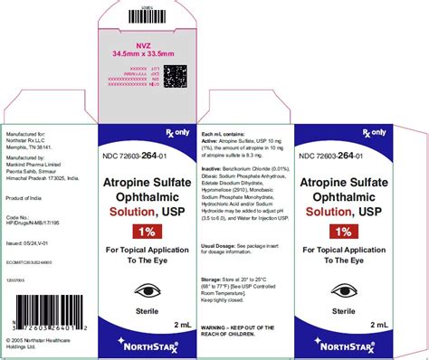 Atropine Ophthalmic Solution Package Insert Drugs