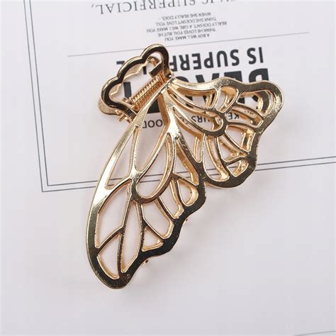 Купить БАБОЧКА ПРЯЖКА ЗОЛОТАЯ ШАПКА ДЛЯ ВОЛОС ЛАЕТ: отзывы, фото и ...