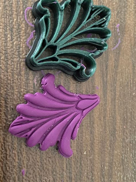 Scallop Art Deco D Stl Files For Polymer Clay Cutters Digital Etsy