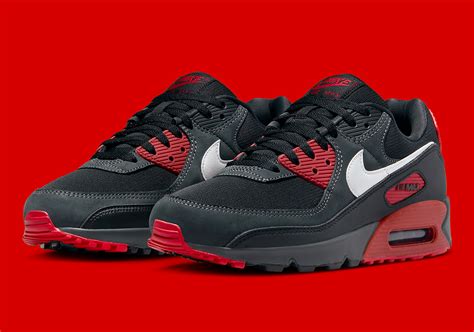 Nike Air Max 90 Black Red Fb9658 001