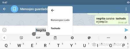 Negrita En Telegram C Mo Escribir Con Ella Y Con Cursiva Tachado Y