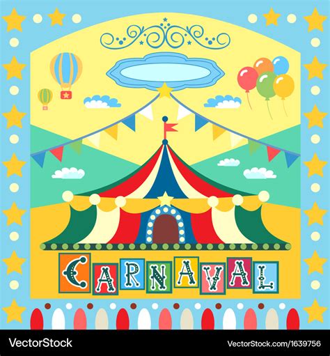 Carnival Poster Royalty Free Vector Image Vectorstock