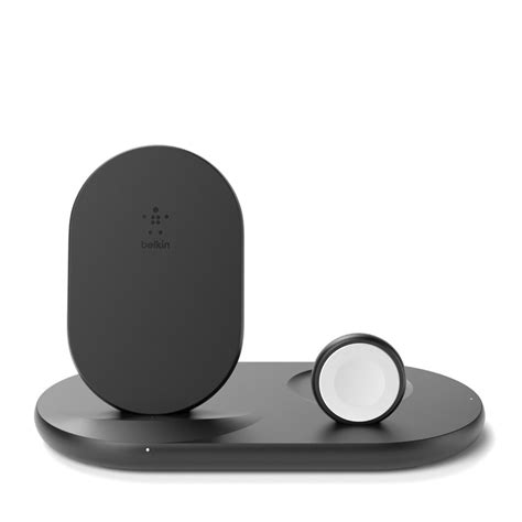 Belkin BoostCharge 3-in-1 Wireless Charger for Apple Devices, Black