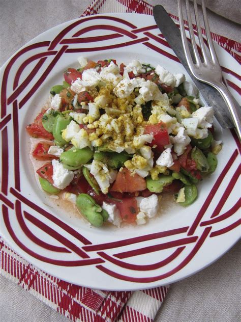 La Cuisine D Ici Et D Isca Salade De F Ves Au Ch Vre