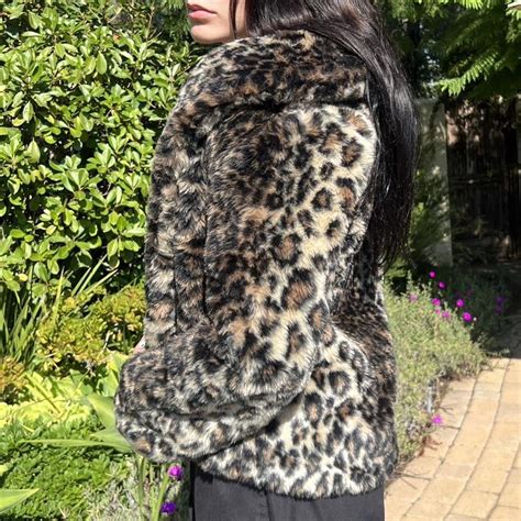 Sparkle And Fade Faux Fur Cheetah Print Faux Fur Depop