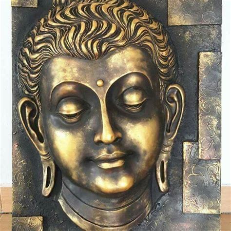 Metalic Buddha Painting Canvas Diy Abstract Canvas Art Buddha Art