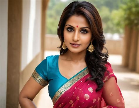 Hot Indian Milf Sexy Bhabhi Portraits Premium AI Generated Image