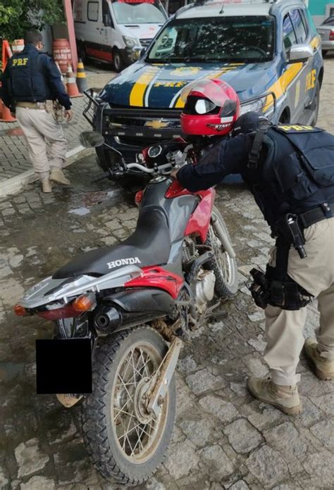 Motocicleta Roubada Há 10 Dias é Recuperada Pela Prf No Agreste