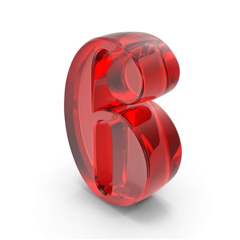 Red Glass Number 6 PNG Images & PSDs for Download | PixelSquid - S11792658F