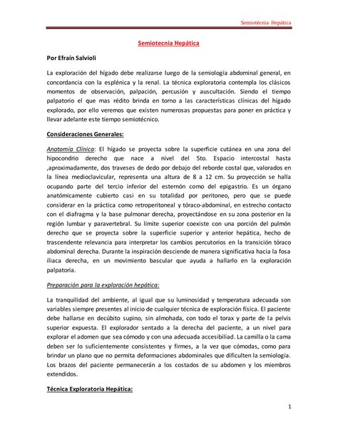 Semiotecnia Hepática Efraín Salvioli PDF