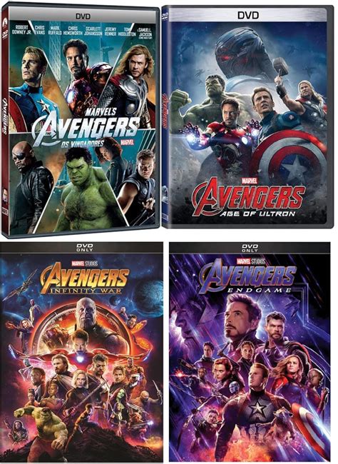 Buy The Avengers Complete 4 Dvd Movie Set Includes Avengers Ultron
