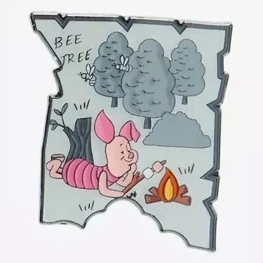Piglet Hot Topic Winnie The Pooh Wood Map Blind Box Loungefly Disney Pin