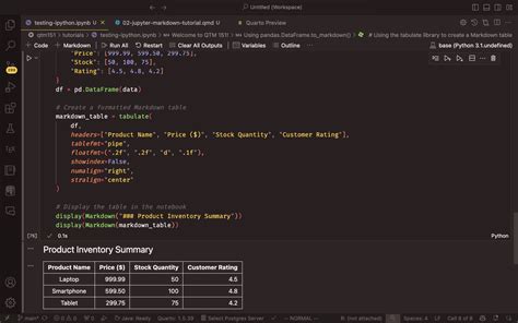 Qtm Jupyter Notebook And Markdown Tutorial