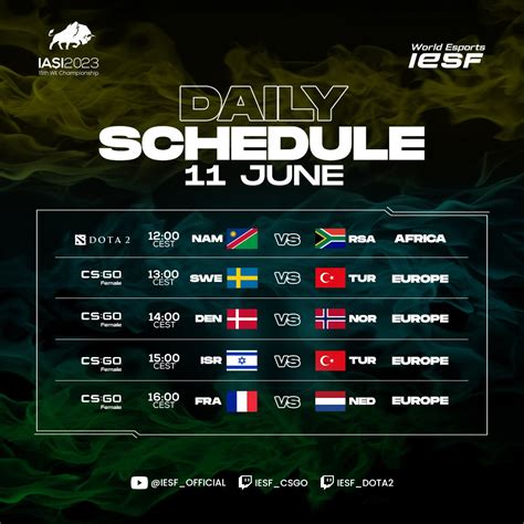 IESF On Twitter Gear Up For An Action Packed Day Of Gaming